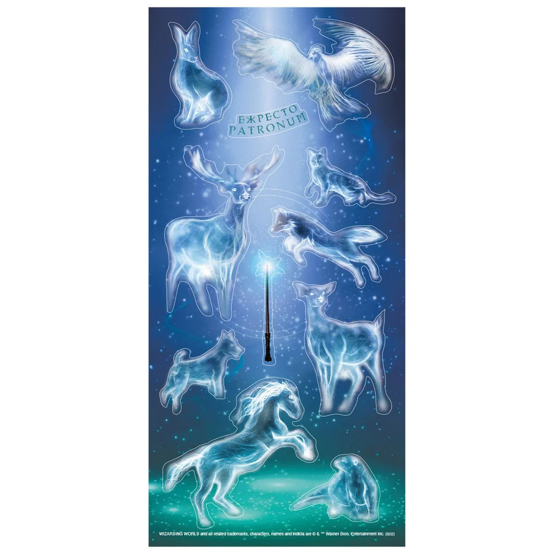 Stickers Harry Potter phosphorescents, silhouettes de Patronus cerf, loutre, lièvre et phénix