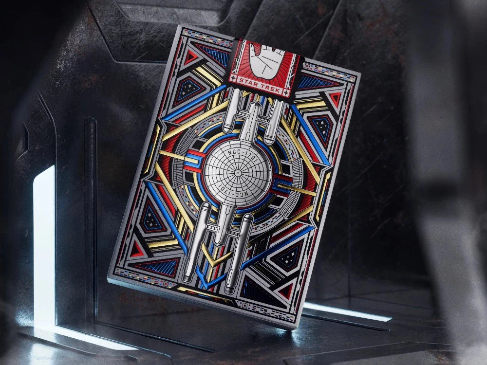 Coffret jeu de 54 cartes premium Theory11 Star Trek avec personnages de la série culte