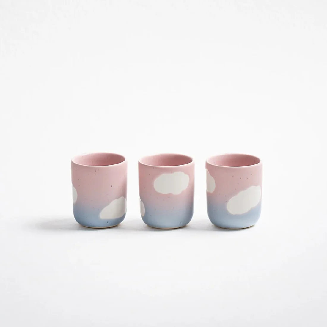 Tasse à expresso Eggbach Home Cloud Sunset, dégradé rose et bleu pastel avec nuages blancs