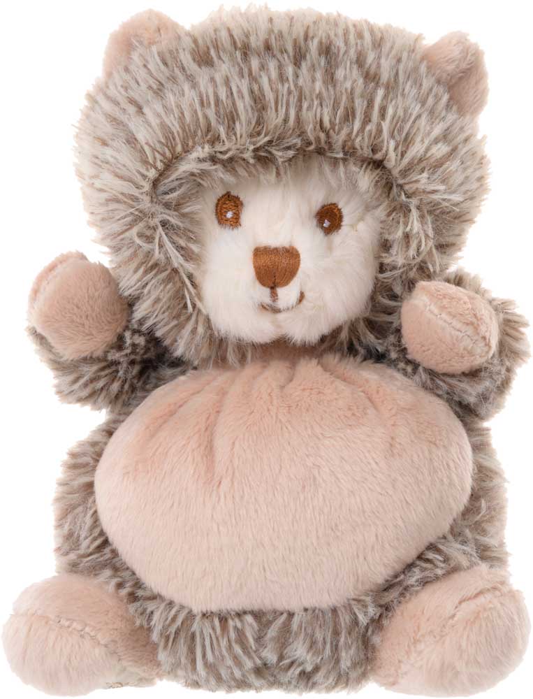 Peluche Bukowski Ziggy Hérisson, ourson déguisé en hérisson brun, 15 cm