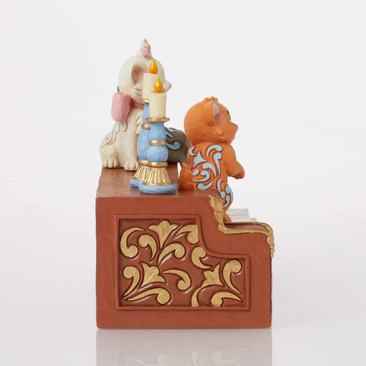 Figurine Disney Traditions Jim Shore des Aristochats Marie, Berlioz et Toulouse sur le piano