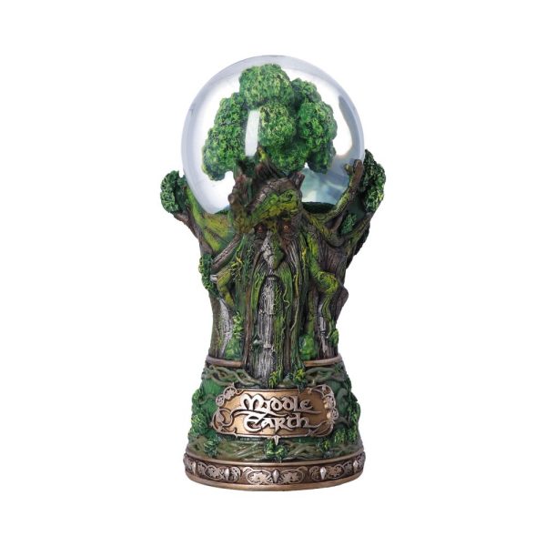 Boule à neige Sylvebarbe Le Seigneur des Anneaux, base en résine sculptée en forme d'Ent, 22,5 cm