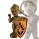 Porte-clés Marvel Baby Groot en PVC avec emblème des Gardiens de la Galaxie