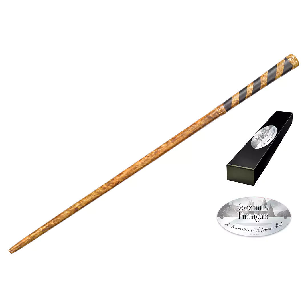 Baguette magique de Seamus Finnigan, réplique Harry Potter en résine dans sa boîte collection
