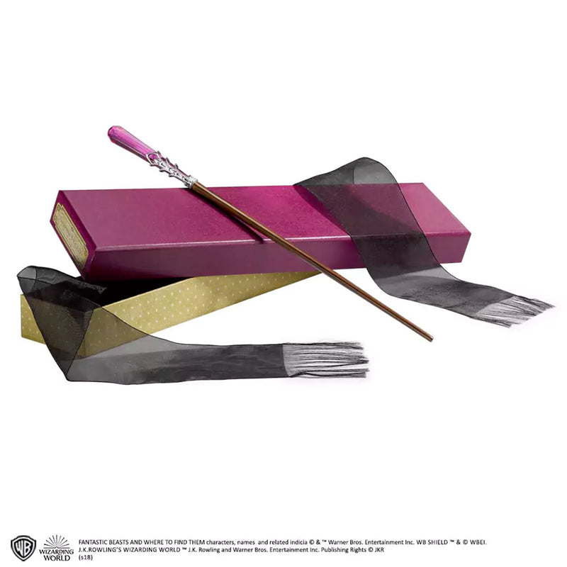 Baguette de Séraphina Picquery, réplique Les Animaux Fantastiques en résine au manche sculpté