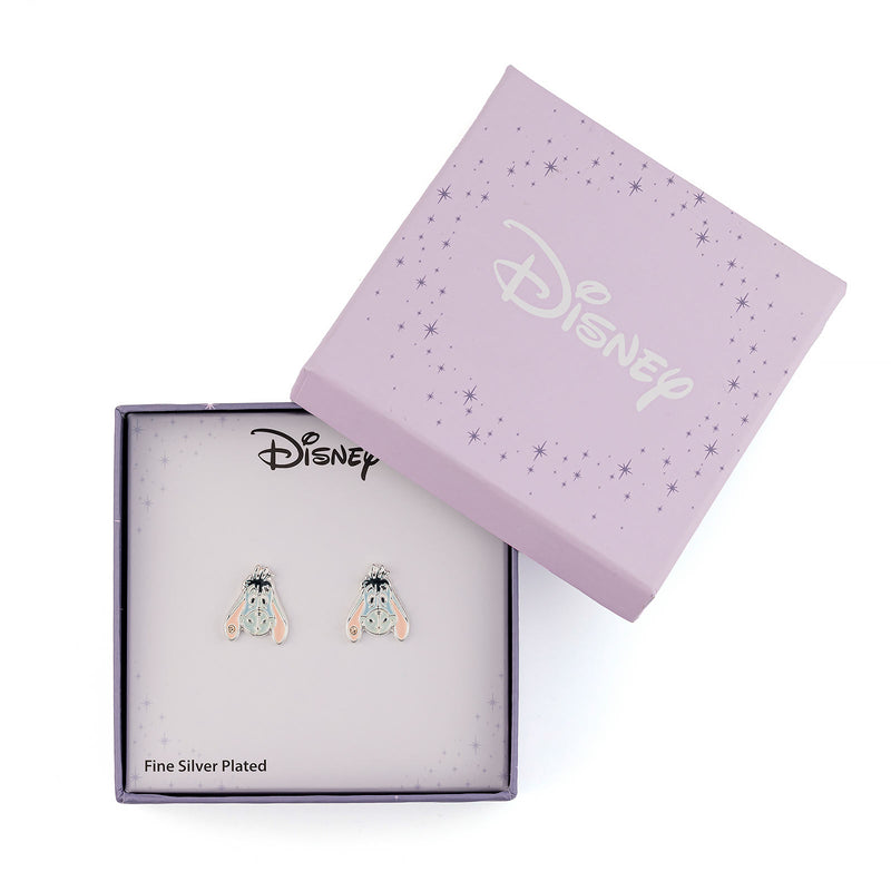 Boucles d'oreilles Disney Bourriquet en plaqué argent, compagnon de Winnie l'Ourson