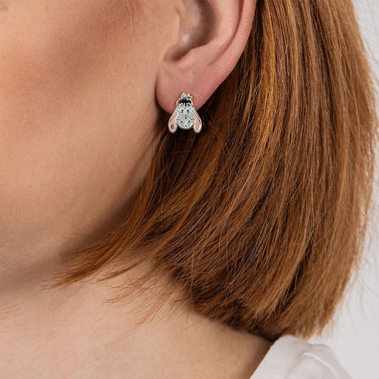 Boucles d'oreilles Disney Bourriquet en plaqué argent, compagnon de Winnie l'Ourson