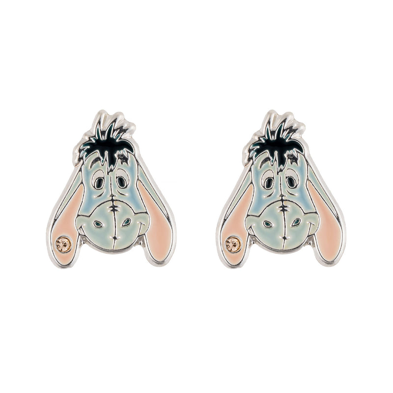 Boucles d'oreilles Disney Bourriquet en plaqué argent, compagnon de Winnie l'Ourson