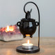 Brûle-parfum chaudron noir suspendu de sorcière pour fondants et huiles essentielles