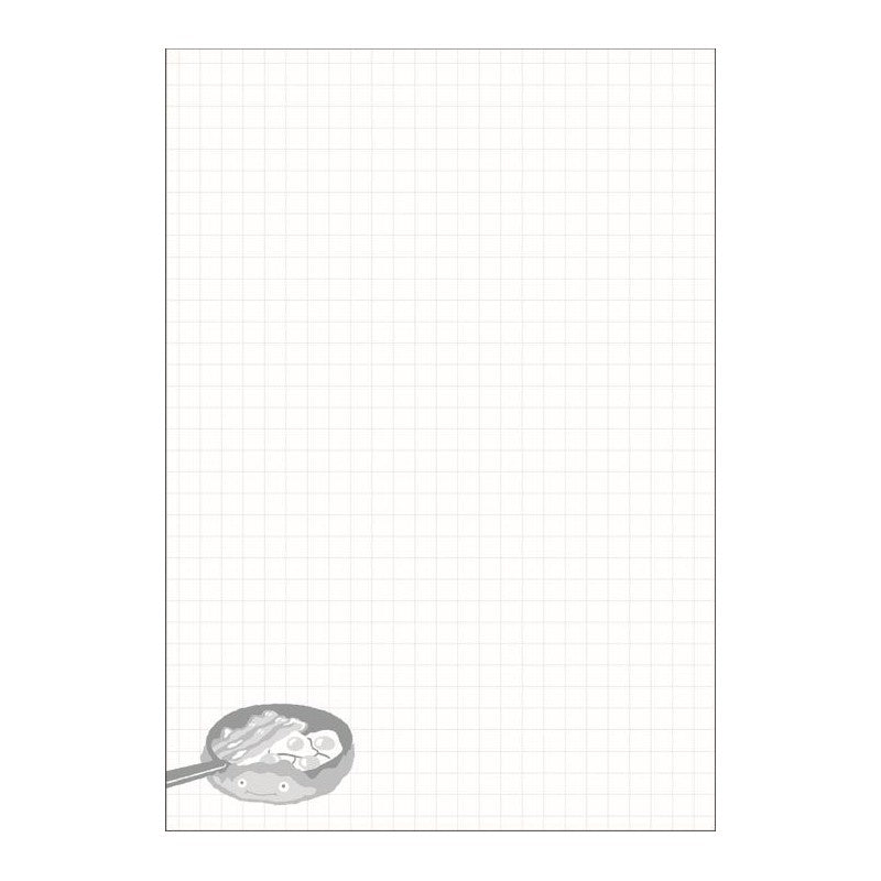 Carnet de notes B6 Calcifer du Château ambulant, couverture illustrée Studio Ghibli