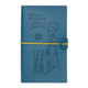 Carnet de voyage Le Petit Prince en simili cuir bleu nuit, citation Life is a journey