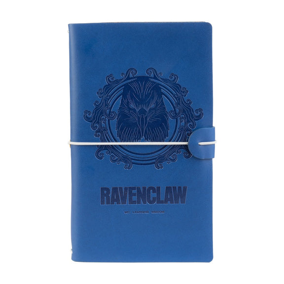 Carnet de voyage Harry Potter Serdaigle, couverture bleue avec aigle et volutes