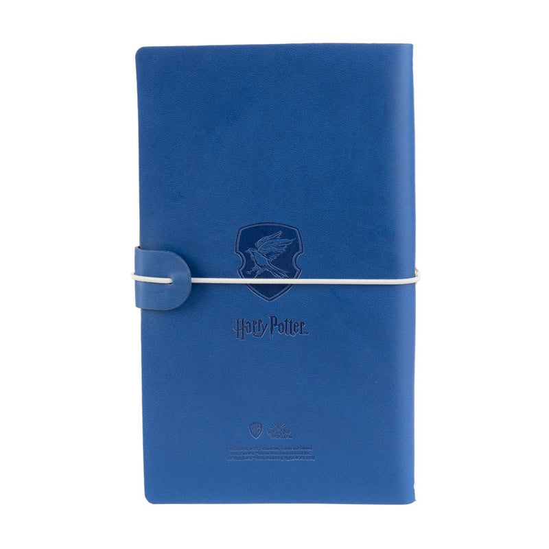Carnet de voyage Harry Potter Serdaigle, couverture bleue avec aigle et volutes