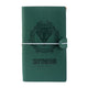 Carnet de voyage Harry Potter Serpentard, couverture vert profond au blason serpent