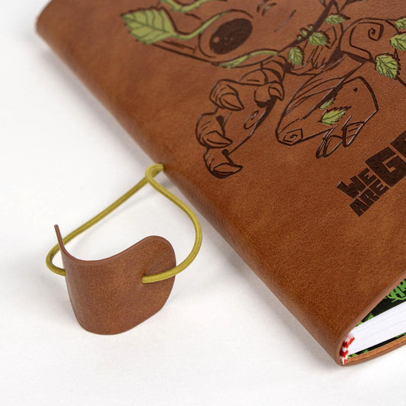 Carnet Marvel Baby Groot en simili cuir illustré avec message We Are Groot