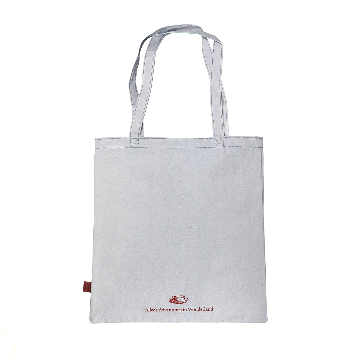 Tote bag Alice au Pays des Merveilles Curiouser, coton recyclé Half Moon Bay illustré