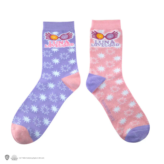 Lot de 3 paires de chaussettes Harry Potter Luna Lovegood colorées, taille 35 à 45