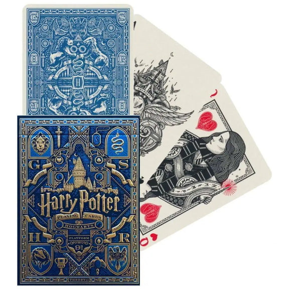 Jeu de cartes Harry Potter Theory 11 édition Serdaigle, étui bleu royal doré