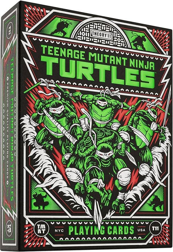 Jeu de cartes Theory11 Teenage Mutant Ninja Turtles, illustrations personnalisées
