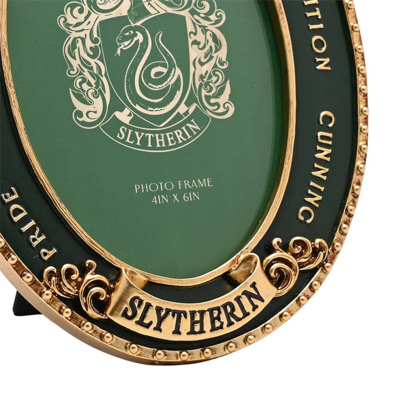 Cadre photo Harry Potter Serpentard avec blason en relief, 10 × 15 cm