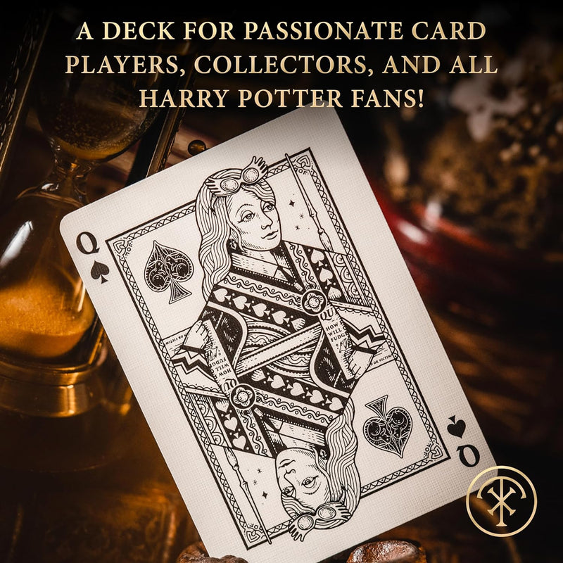 Jeu de cartes Harry Potter Theory 11 édition Serpentard, étui vert émeraude et or