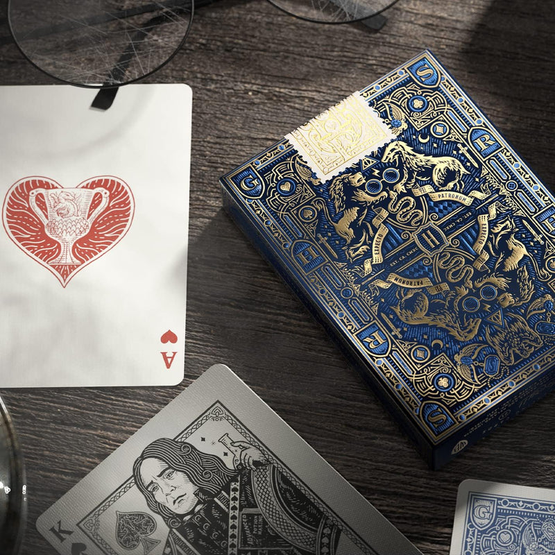 Jeu de cartes Harry Potter Theory 11 édition Serdaigle, étui bleu royal doré
