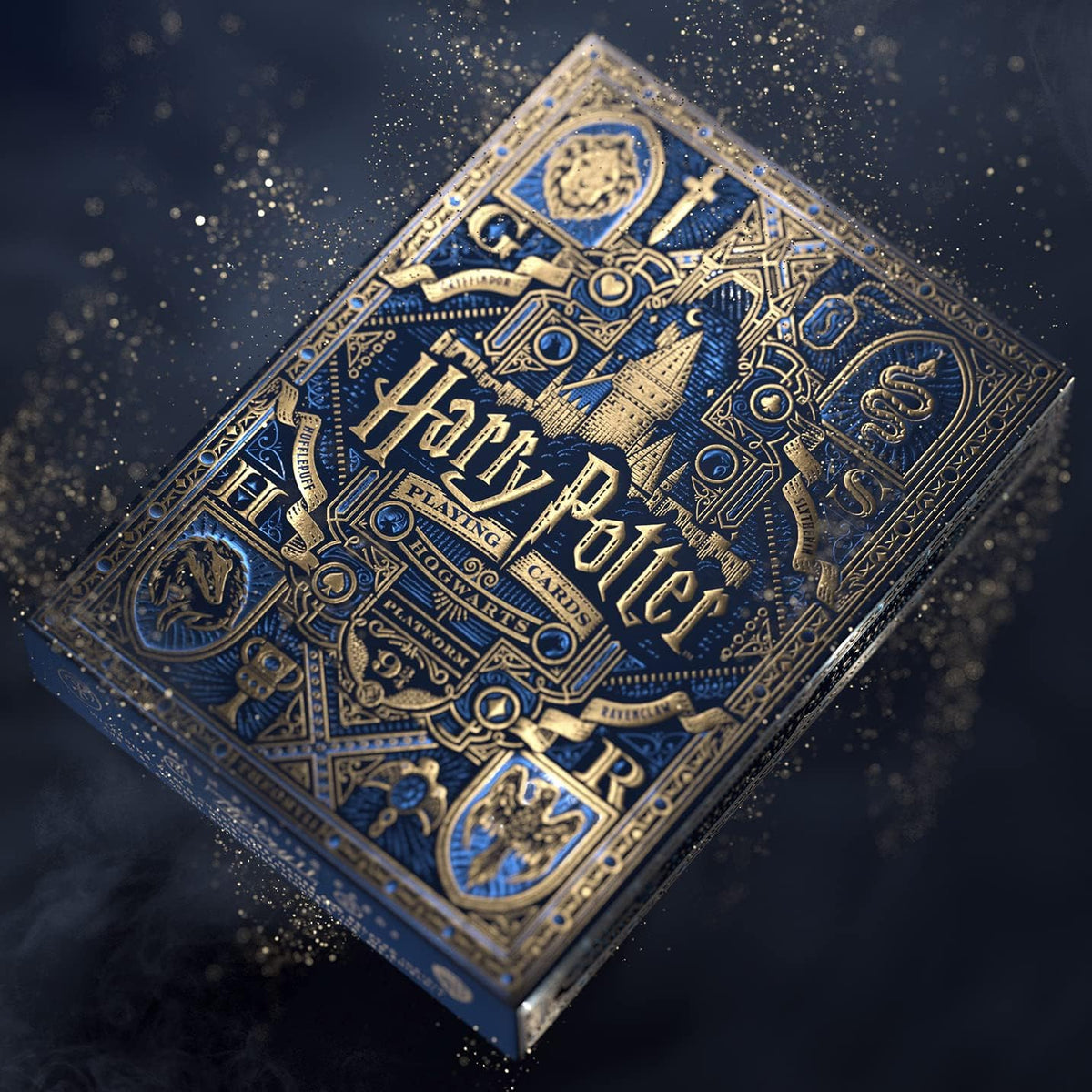 Jeu de cartes Harry Potter Theory 11 édition Serdaigle, étui bleu royal doré
