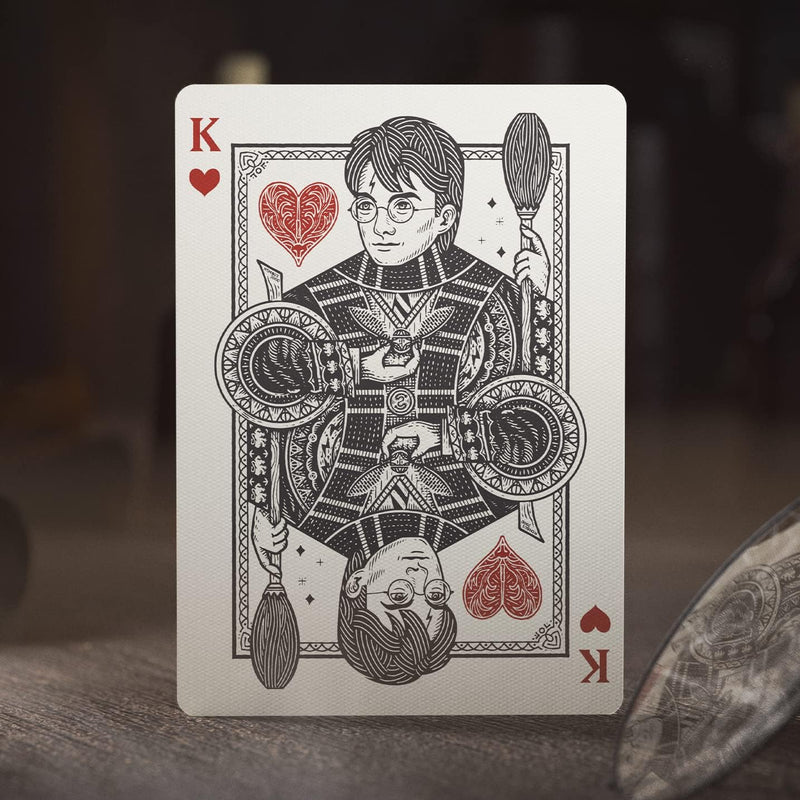 Jeu de cartes Harry Potter Theory 11, cartes illustrées des héros et maisons de Poudlard
