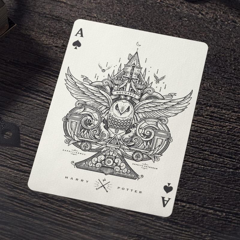 Jeu de cartes Harry Potter Theory 11, cartes illustrées des héros et maisons de Poudlard