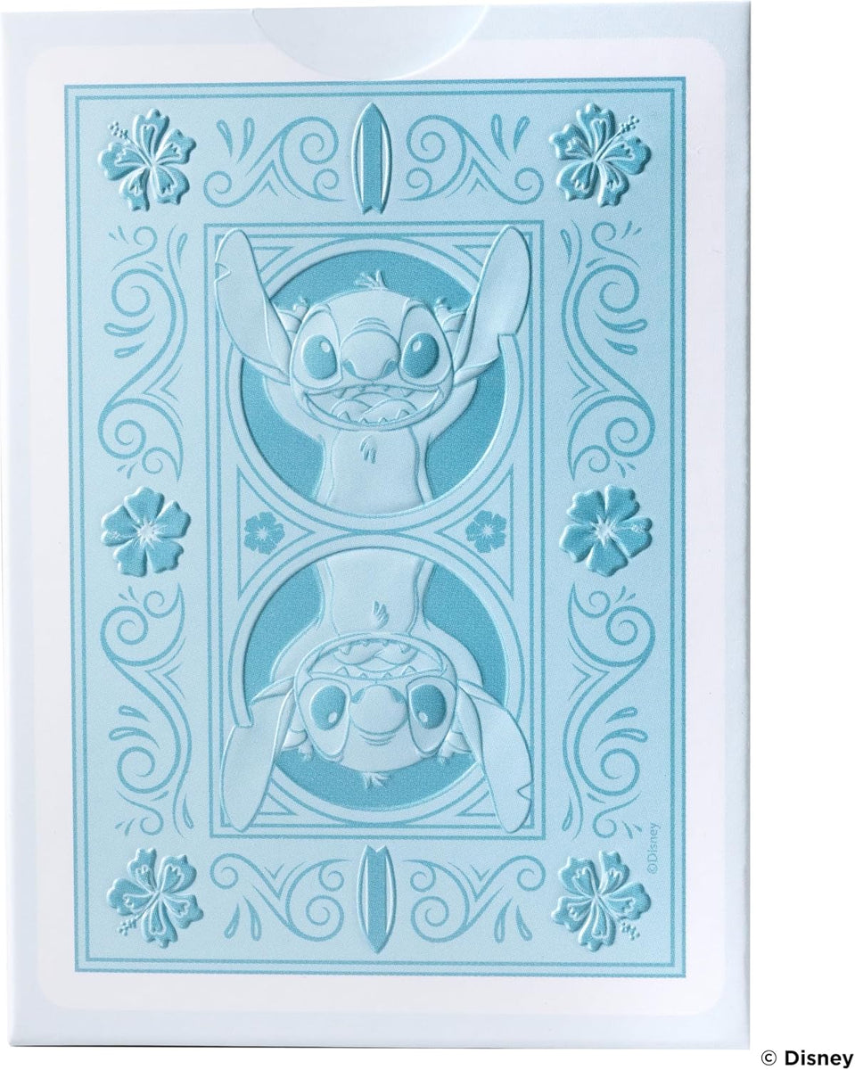 Jeu de cartes Bicycle Disney Stitch design Ohana aux couleurs pastel