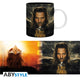 Mug céramique Le Seigneur des Anneaux illustré d'Aragorn roi du Gondor, 320 ml