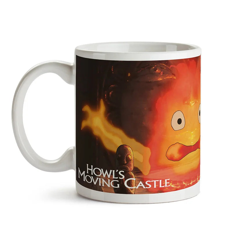 Mug céramique Calcifer Le Château Ambulant, 340 ml, Maison Ghibli