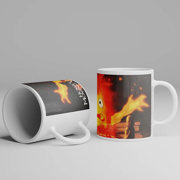 Mug céramique Calcifer Le Château Ambulant, 340 ml, Maison Ghibli