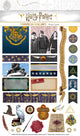 Planche de 95 stickers Harry Potter vintage pour agenda, blason de Poudlard, Hedwige et Choixpeau