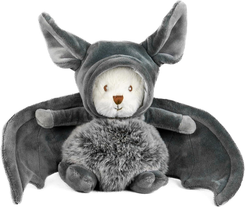 Peluche Bukowski Ziggy Bat, ourson crème déguisé en chauve-souris avec ailes grises