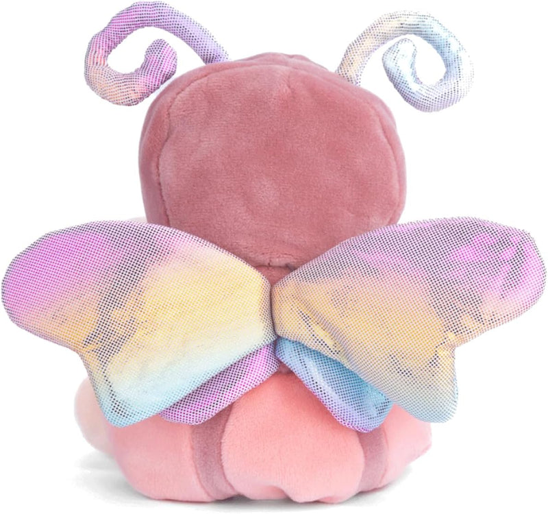Peluche Bukowski Ziggy Butterfly, ourson déguisé en papillon rose et mauve, 15 cm