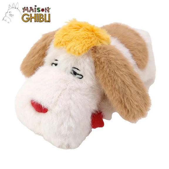 Peluche officielle Ghibli Hihn, le chien du Château Ambulant, 25 cm, oreilles tombantes