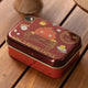 Petite boîte en métal rouge Calcifer Le Château Ambulant, officielle Studio Ghibli