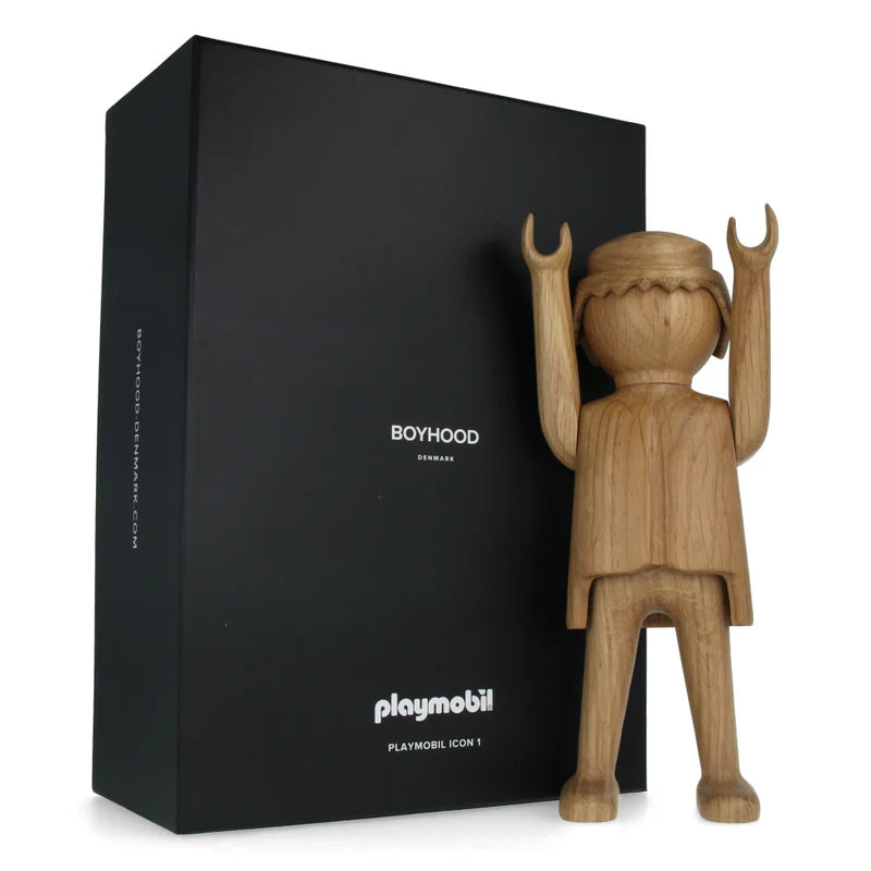 Figurine Playmobil grand modèle en chêne blanc européen Boyhood, objet décoratif haut de gamme