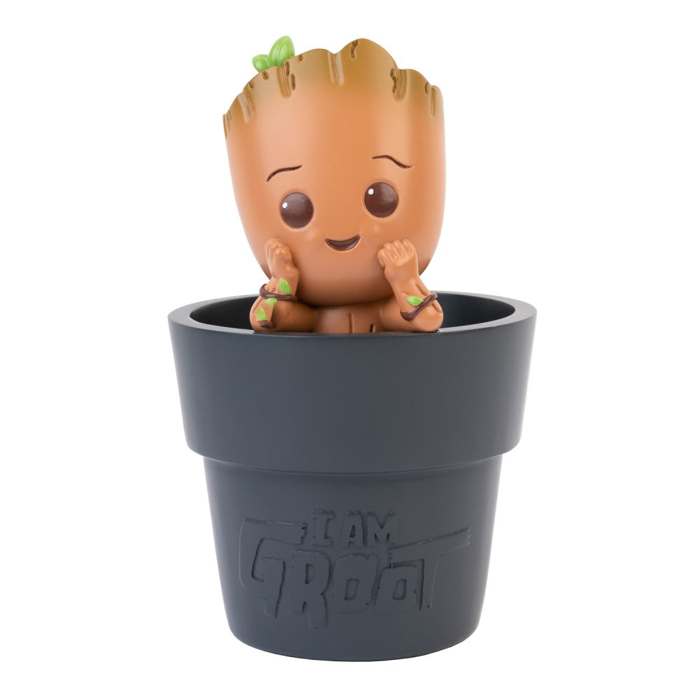 Pot à crayons Baby Groot Marvel en résine peinte à la main, Gardiens de la Galaxie
