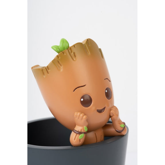 Pot à crayons Baby Groot Marvel en résine peinte à la main, Gardiens de la Galaxie