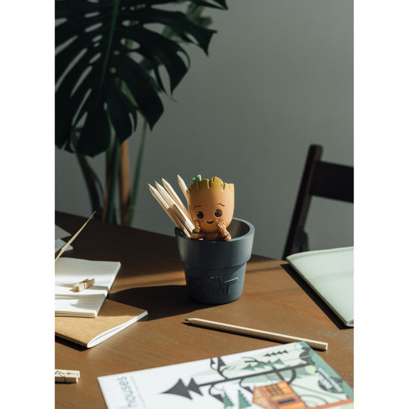 Pot à crayons Baby Groot Marvel en résine peinte à la main, Gardiens de la Galaxie