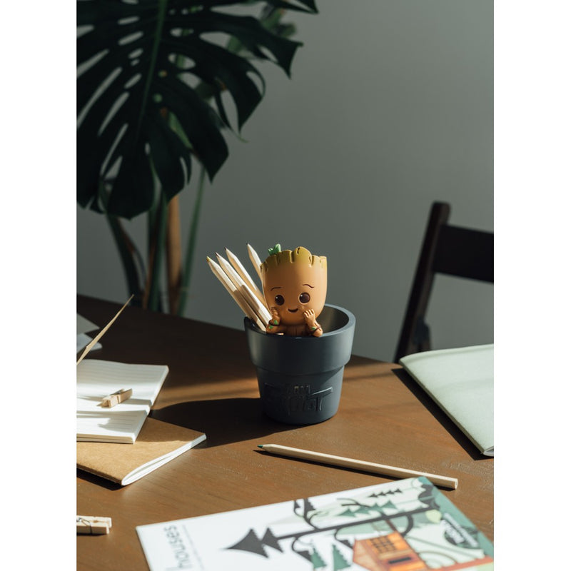 Pot à crayons Baby Groot Marvel en résine peinte à la main, Gardiens de la Galaxie