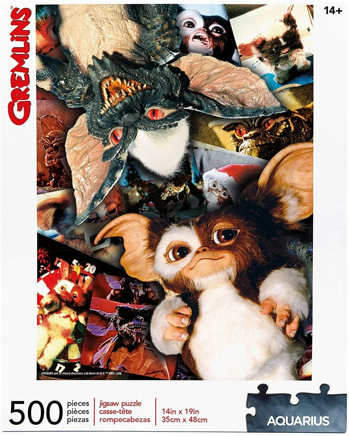Puzzle Gremlins 500 pièces réunissant Gizmo et les créatures déjantées du film des années 80