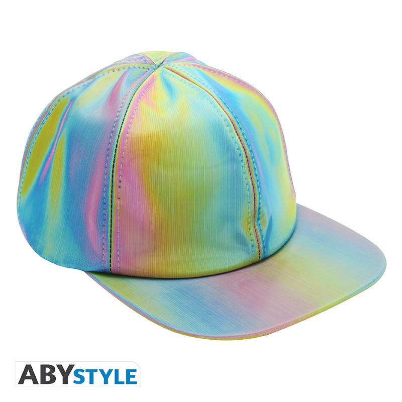 Casquette holographique Marty McFly Retour vers le Futur II aux reflets multicolores