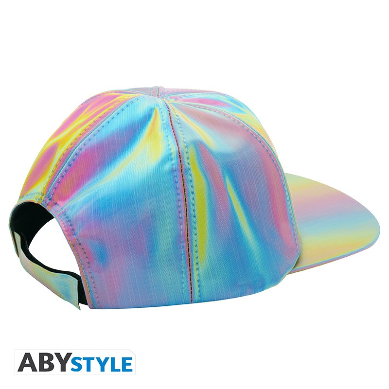 Casquette holographique Marty McFly Retour vers le Futur II aux reflets multicolores