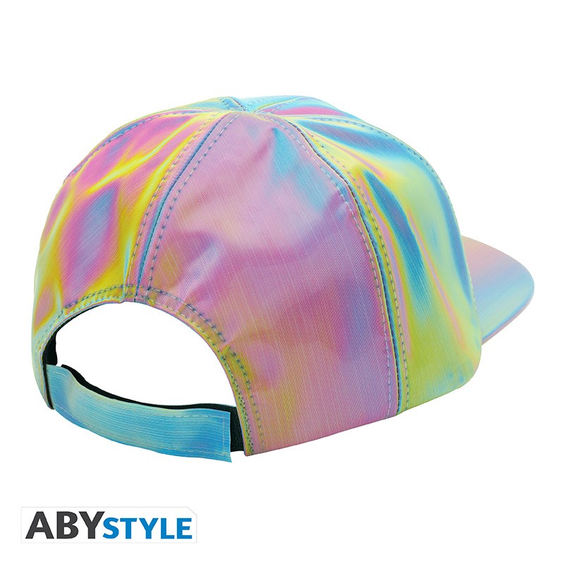 Casquette holographique Marty McFly Retour vers le Futur II aux reflets multicolores