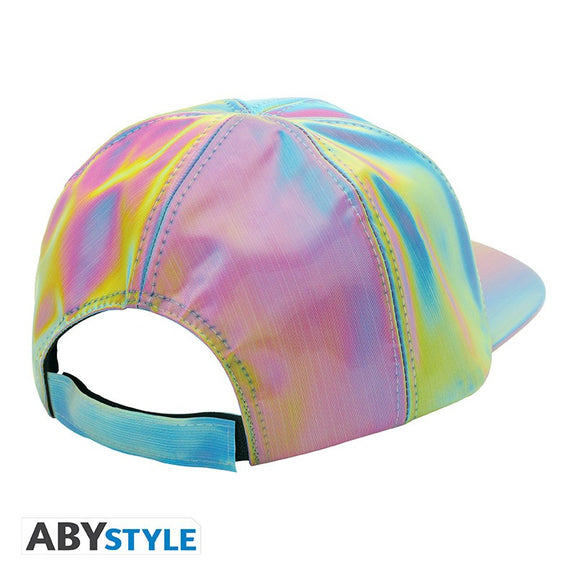 Casquette holographique Marty McFly Retour vers le Futur II aux reflets multicolores