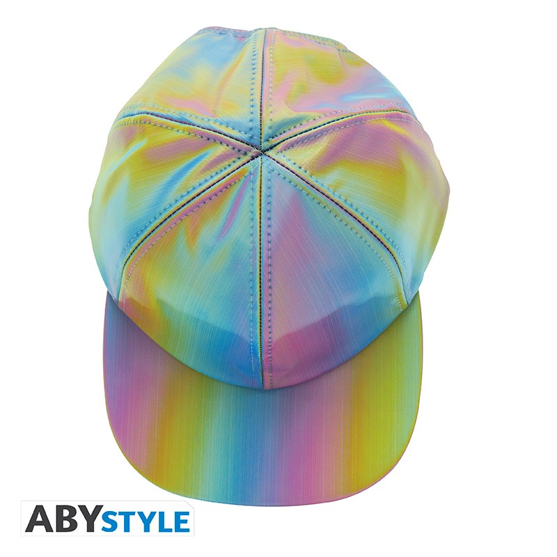 Casquette holographique Marty McFly Retour vers le Futur II aux reflets multicolores