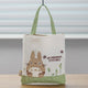Petit sac à main gaufré Totoro Studio Ghibli 22 cm avec broderie de fleurs et noireaudes